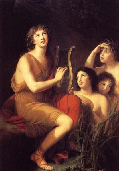 Amphion Jouant De La Lyre by Elisabeth-louise Vigee Le Brun Oil Painting Reproductions