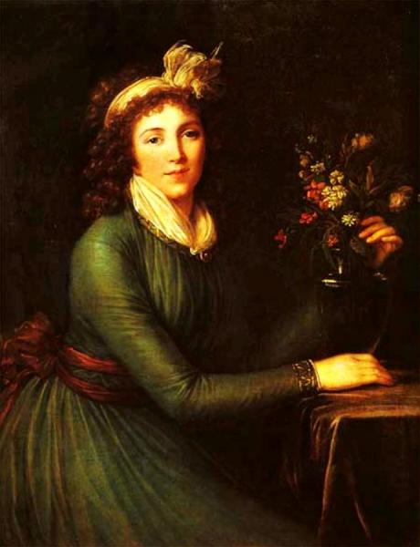 Baroness Anna Stroganov by Elisabeth-louise Vigee Le Brun