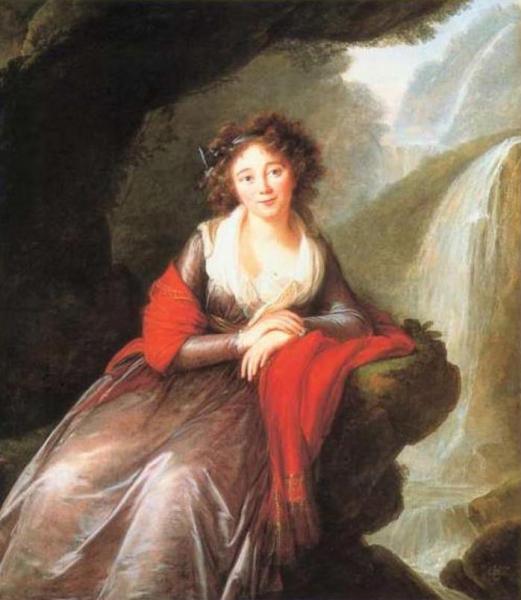 Comtesse Anna Potocka by Elisabeth-louise Vigee Le Brun