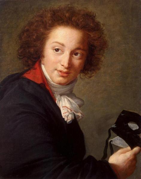 Count Grigory Ivanovich Tchernyshov Holding A Mask by Elisabeth-louise Vigee Le Brun