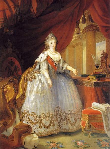 Empress Maria Feodorovna by Elisabeth-louise Vigee Le Brun