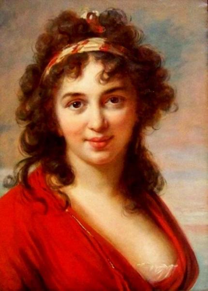 Isabella Teotochi Marini by Elisabeth-louise Vigee Le Brun