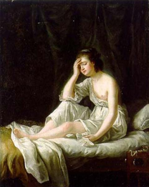 La Vertu Irresolute by Elisabeth-louise Vigee Le Brun