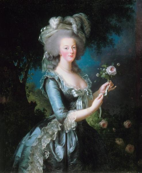 Marie-antoinette With The Rose by Elisabeth-louise Vigee Le Brun