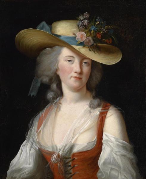 Portrait De Anne Catherine Le Preudhomme De Chatenoy, Comtesse Der Verdun by Elisabeth-louise Vigee Le Brun