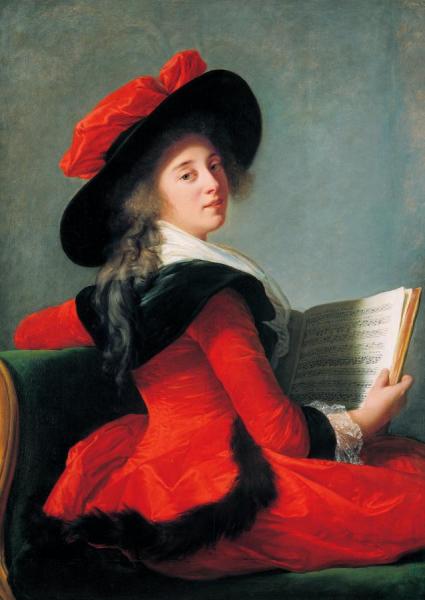 Portrait De La Baronne De Crussol by Elisabeth-louise Vigee Le Brun Oil Painting Reproductions
