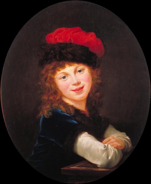 Portrait Of A Girl by Elisabeth-louise Vigee Le Brun