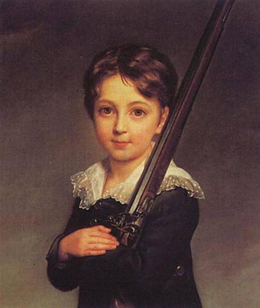 Portrait Of A Young Boy by Elisabeth-louise Vigee Le Brun