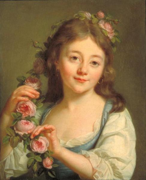 Elisabeth-louise Vigee Le Brun Portrait Of A Young Girl