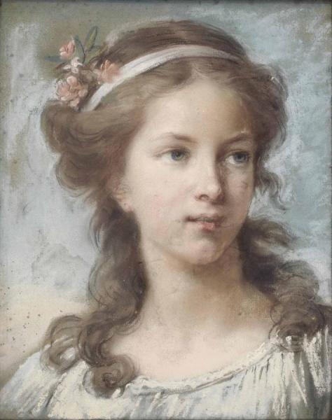 Elisabeth-louise Vigee Le Brun Portrait Of A Young Girl