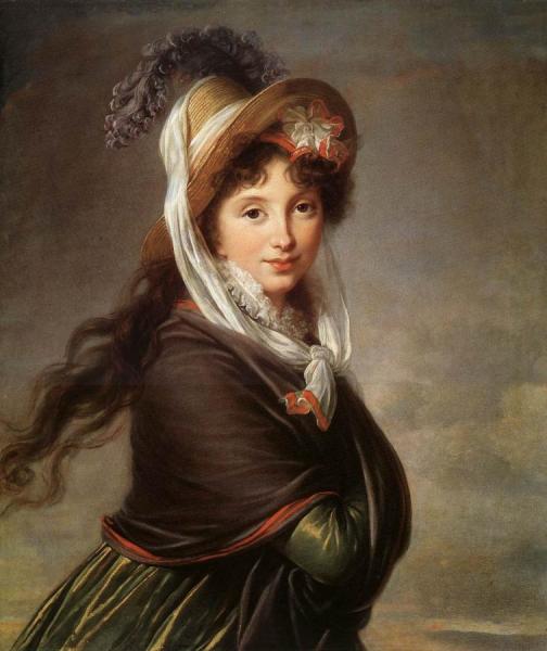 Portrait Of A Young Woman by Elisabeth-louise Vigee Le Brun