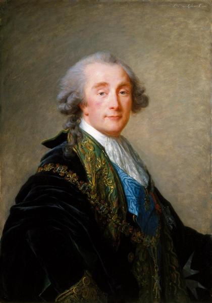 Portrait Of Alexandre Charles Emmanuel De Crussol-florensac (1747-1815) by Elisabeth-louise Vigee Le Brun