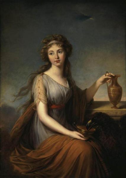 Portrait Of Anna Pitt As Hebe by Elisabeth-louise Vigee Le Brun