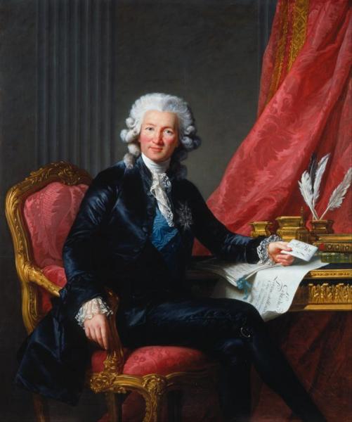 Portrait Of Charles-alexandre De Calonne by Elisabeth-louise Vigee Le Brun