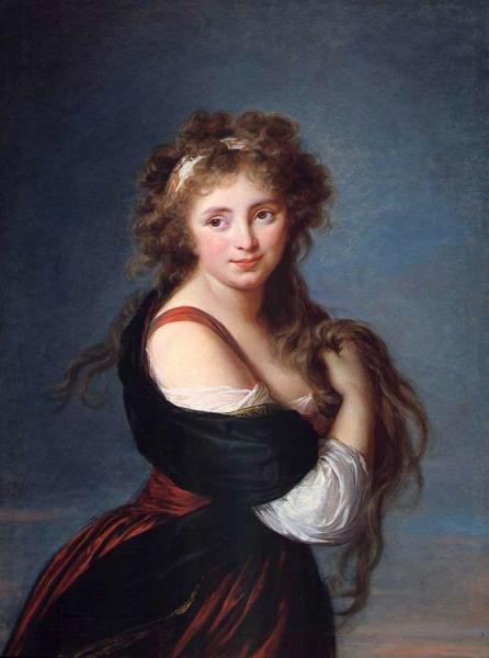 Portrait Of Hyacinthe Gabrielle Roland by Elisabeth-louise Vigee Le Brun
