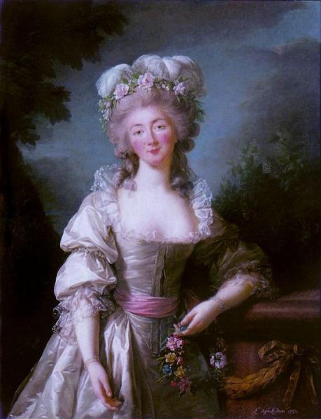 Portrait Of Madame Du Barry by Elisabeth-louise Vigee Le Brun