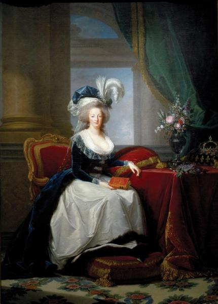 Portrait Of Marie Antoinette by Elisabeth-louise Vigee Le Brun