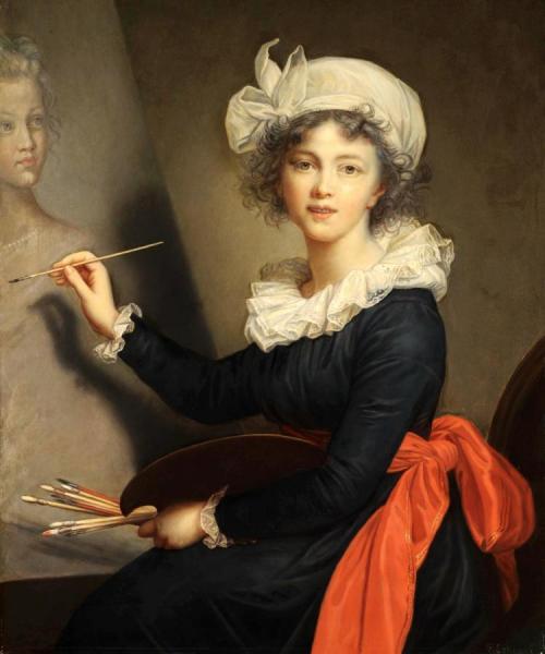 Portrait Of The Artist by Elisabeth-louise Vigee Le Brun