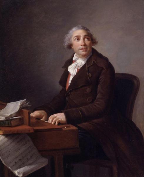Portrait Of The Composer by Elisabeth-louise Vigee Le Brun