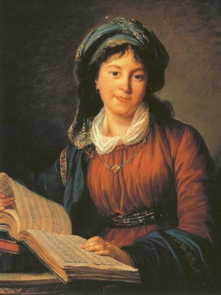 Portrait Of The Young Countess Shuvalov by Elisabeth-louise Vigee Le Brun