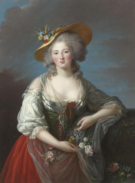 Princess Élisabeth Of France by Elisabeth-louise Vigee Le Brun