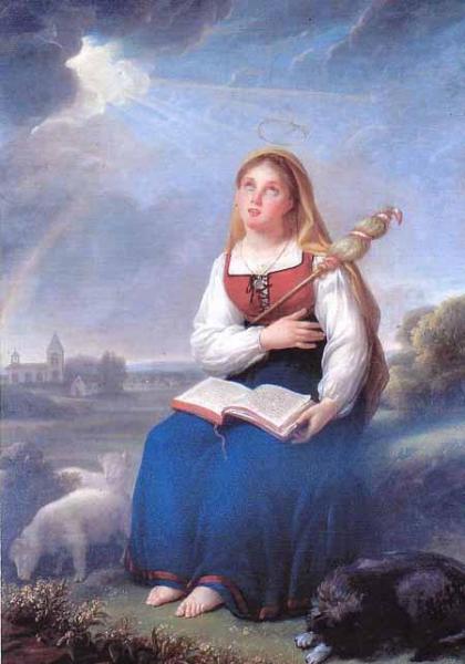 Saint Genevieve by Elisabeth-louise Vigee Le Brun