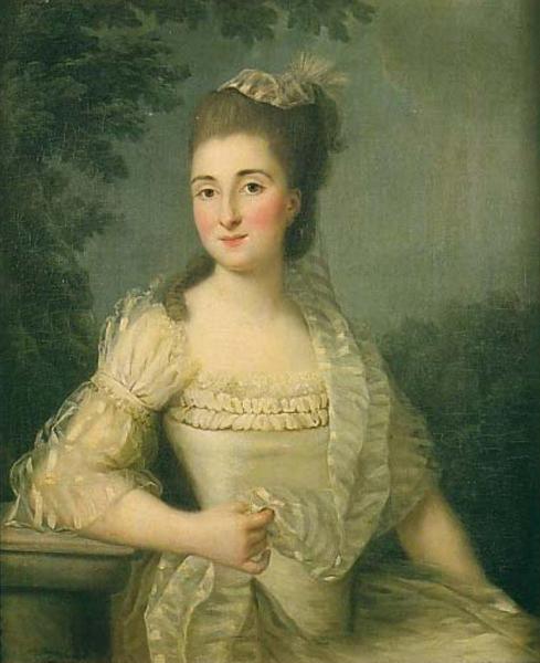 Woman In White by Elisabeth-louise Vigee Le Brun