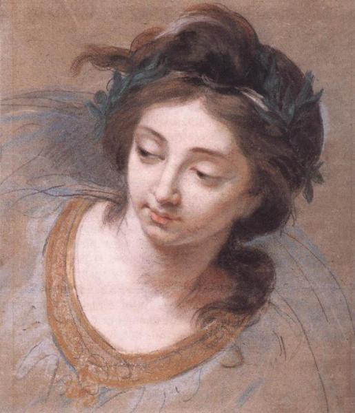 Woman's Head by Elisabeth-louise Vigee Le Brun