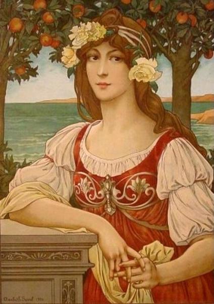 Autumn by Elisabeth Sonrel Oil Painting Reproductions
