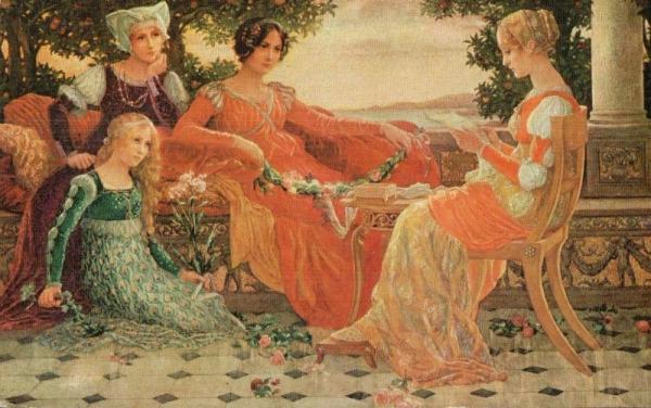 Evening Poetry by Elisabeth Sonrel Oil Painting Reproductions