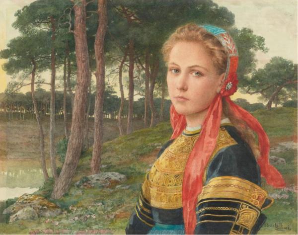 La Forêt De Brocéliande by Elisabeth Sonrel
