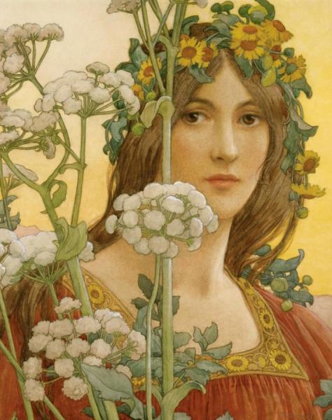 Our Lady Of The Cow Parsley by Elisabeth Sonrel