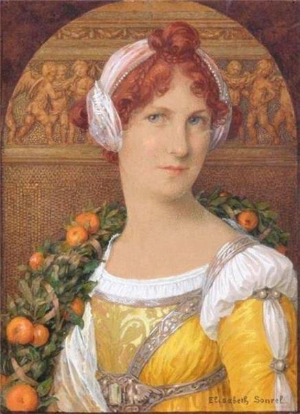 Portrait Of A Lady by Elisabeth Sonrel