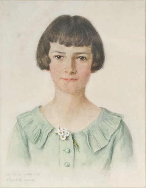 Portrait Of A Young Girl by Elisabeth Sonrel
