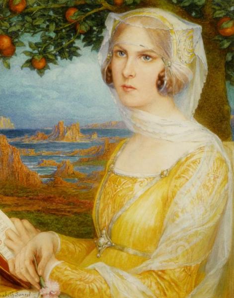 Reverie by Elisabeth Sonrel Oil Painting Reproductions