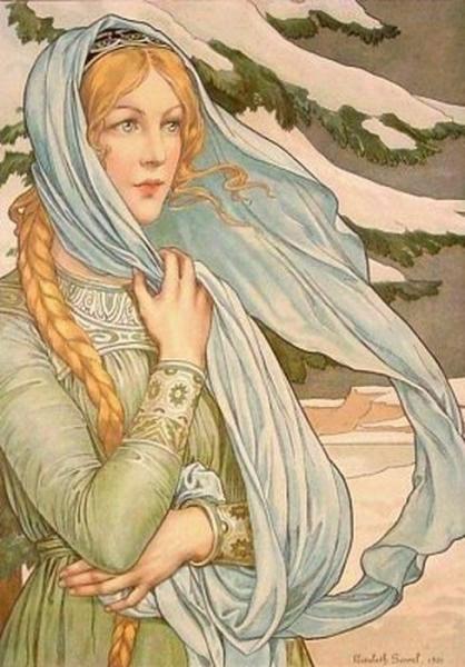 Winter by Elisabeth Sonrel Oil Painting Reproductions