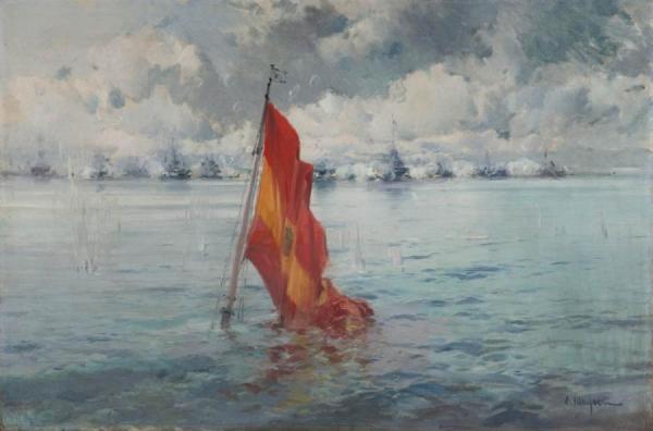 Marina Con Bandera by Eliseo Meifren I Roig