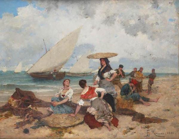 Pescadoras by Eliseo Meifren I Roig