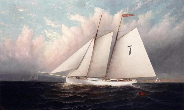 Centennial Pilot Boat #7 by Elisha Taylor Baker Oil Painting Reproductions