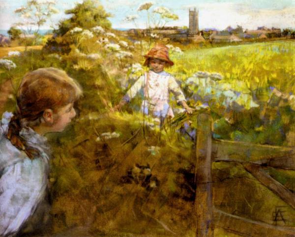 Hide-and-seek by Elizabeth Adela Stanhope Forbes Oil Painting Reproductions