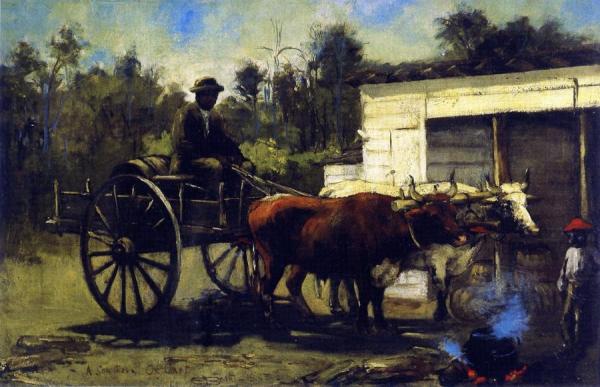 A Southern Ox Cart by Elizabeth Boott Duveneck Oil Painting Reproductions