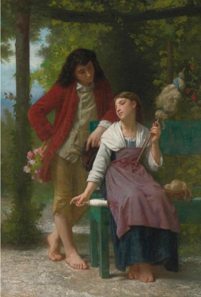 Before The Engagement by Elizabeth Jane Gardner Bouguereau Oil Painting Reproductions