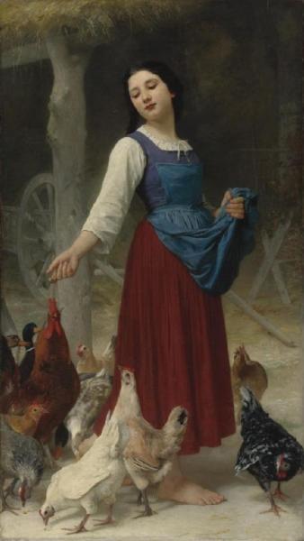 The Farmer's Daughter by Elizabeth Jane Gardner Bouguereau Oil Painting Reproductions