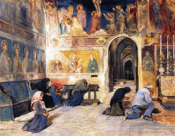 The Church Of St. Francis Of Assisi by Elizabeth Nourse
