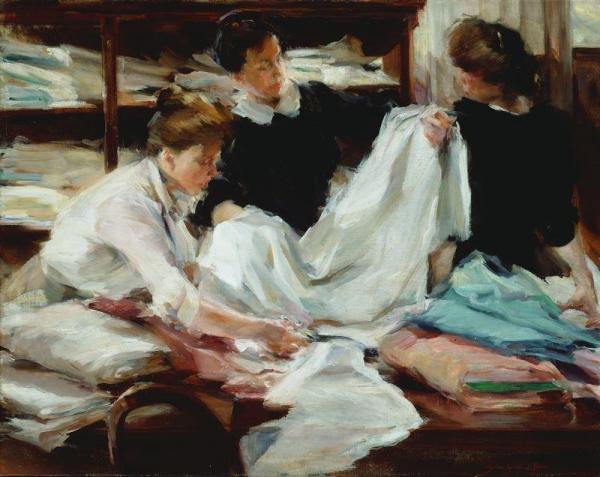 Shop Girls by Elizabeth Sparhawk-jones Oil Painting Reproductions