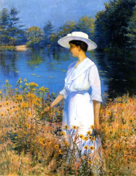 Picking Daisies by Elizabeth Strong