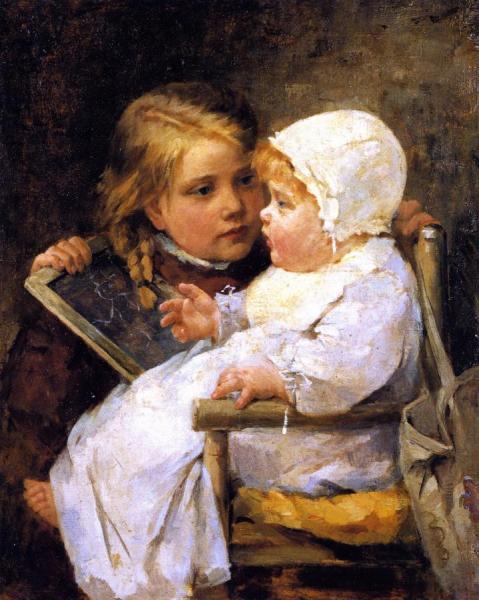 The Young Artist by Ellen Kendall Baker Oil Painting Reproductions