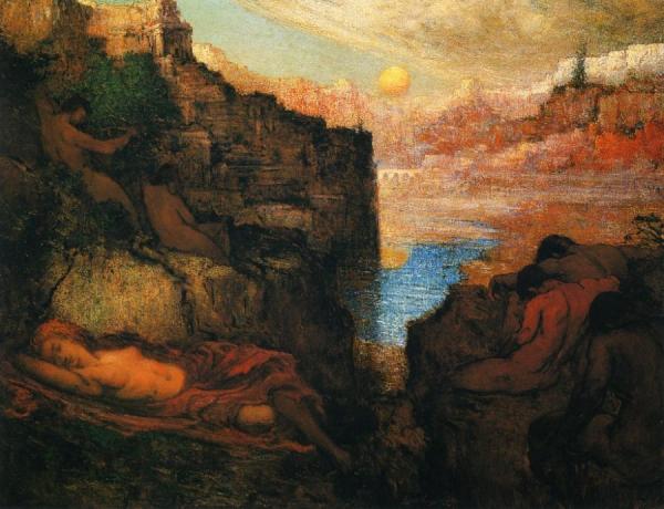 The Sleepers by Elliott Daingerfield Oil Painting Reproductions