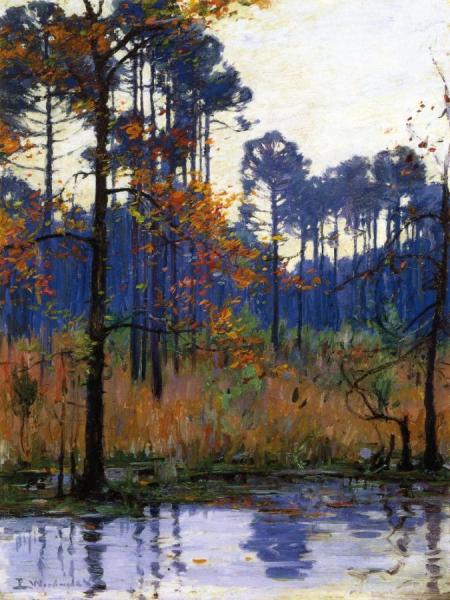 Winter In Southern Louisiana by Ellsworth Woodward Oil Painting Reproductions