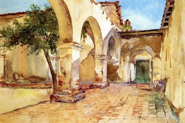 Mission San Juan Capistrano by Elmer Wachtel